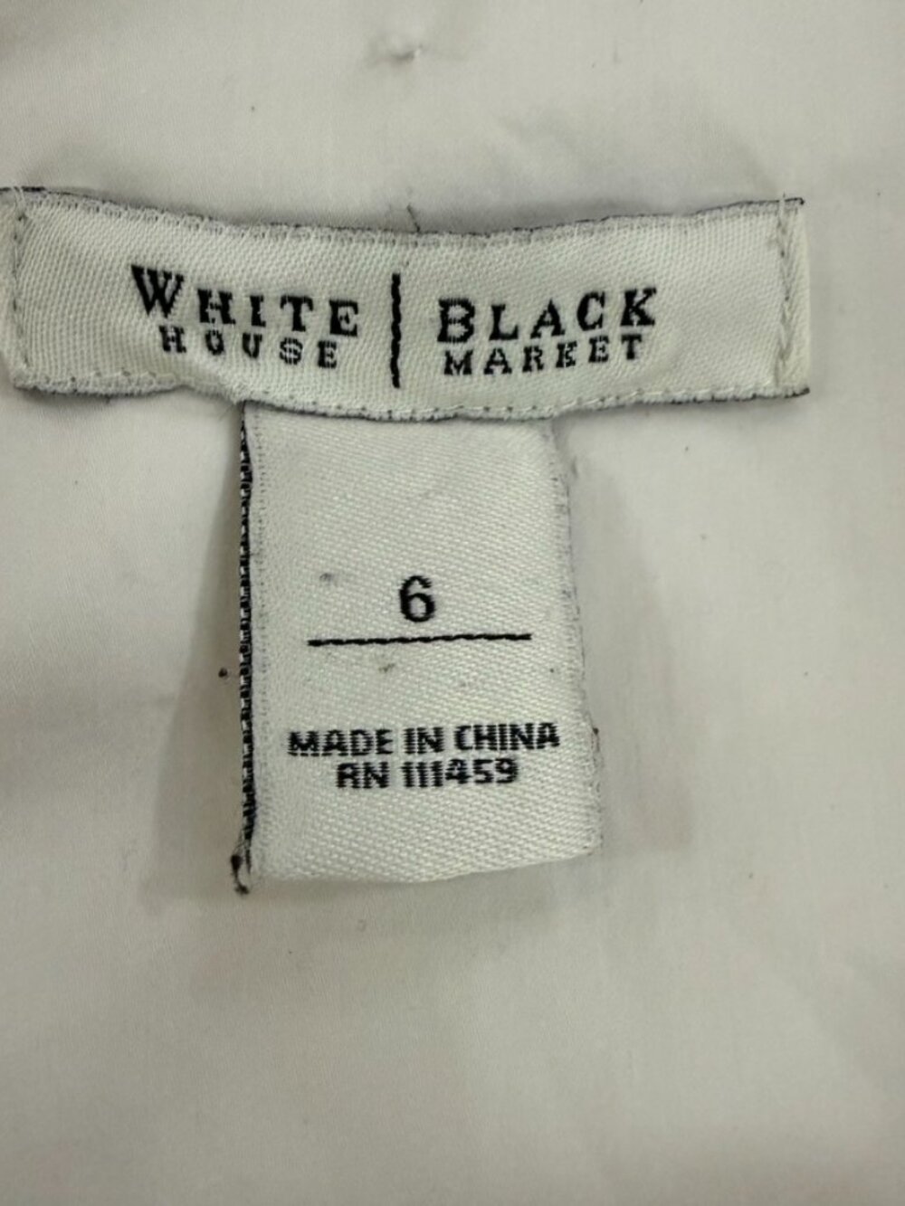 White House Black Market White Ruffle Sleeveless Blouse Top Women's Size 6 Girly - Picture 12 of 13